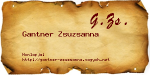 Gantner Zsuzsanna névjegykártya